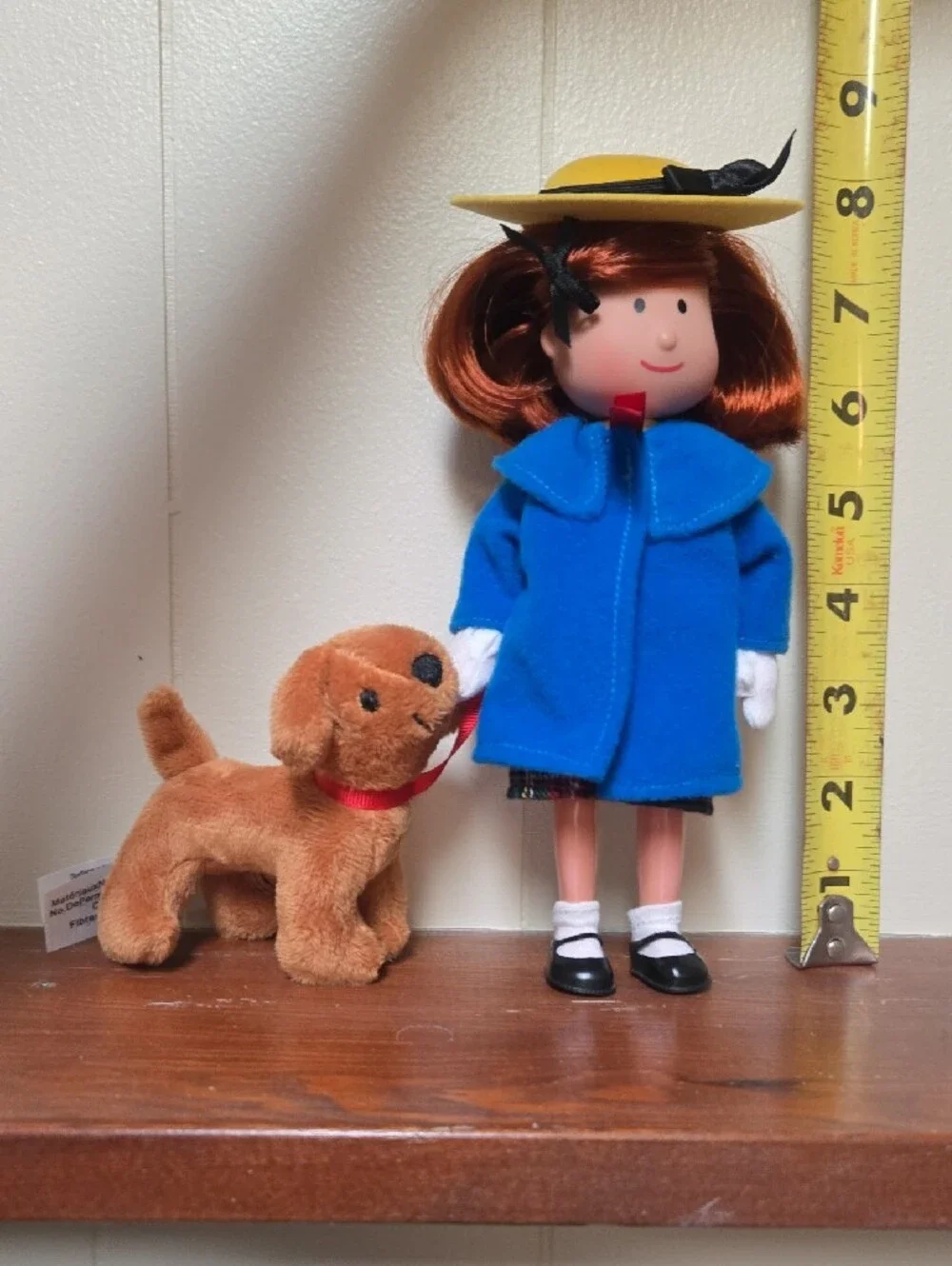 Madeleine Blue Coat Doll with Yellow Hat and Plush Dog - Kids Toy